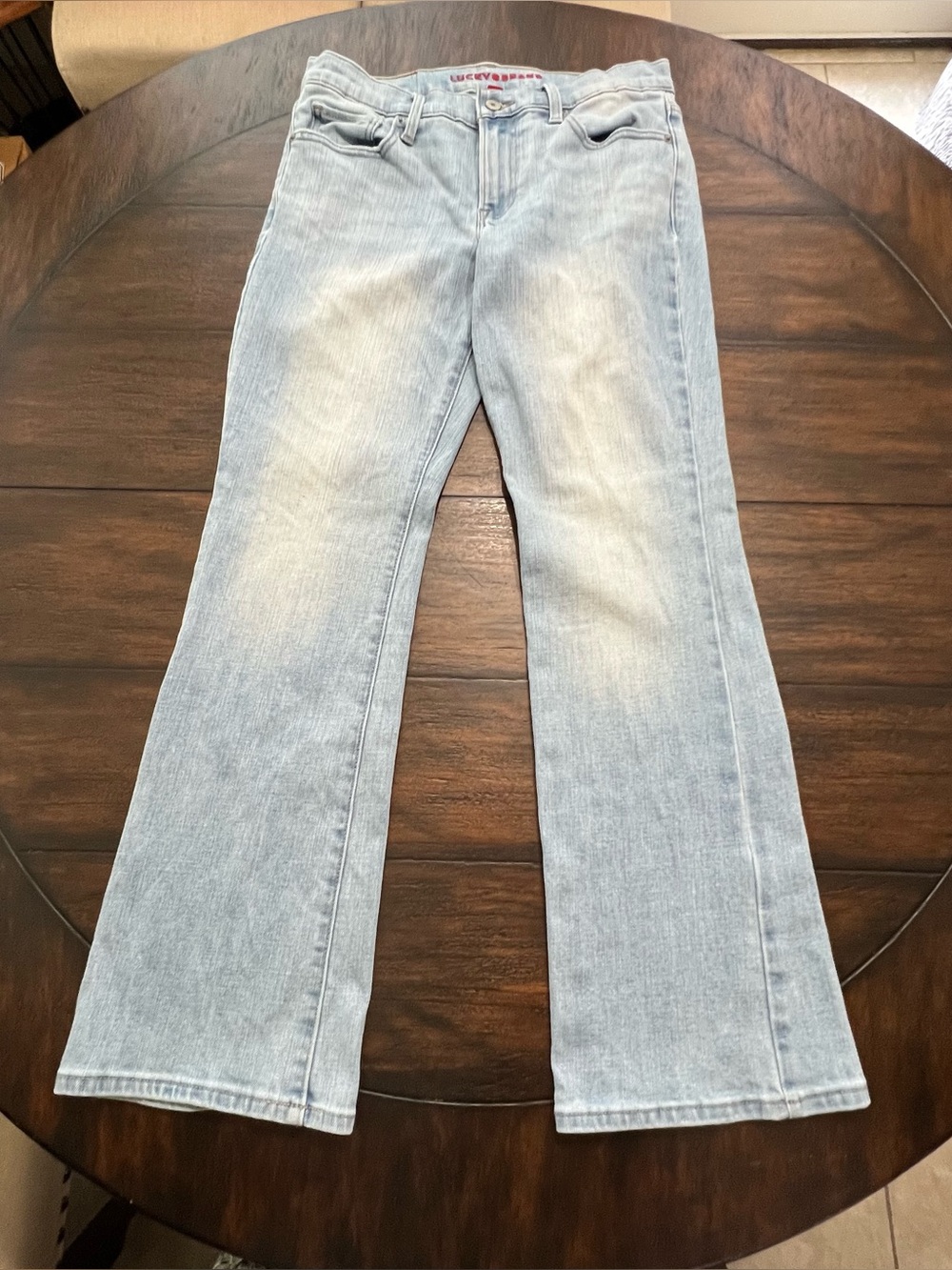 Lucky Brand Jeans Mid Rise Sweet Boot Cut Light Denim 30” Inseam Size 8/29A